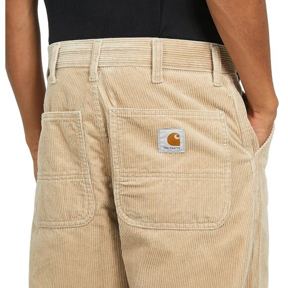 CARHARTT WIP Corduroy Simple Pants Straight Leg Baggy Skater Hippie Khaki Beige - Picture 3 of 12